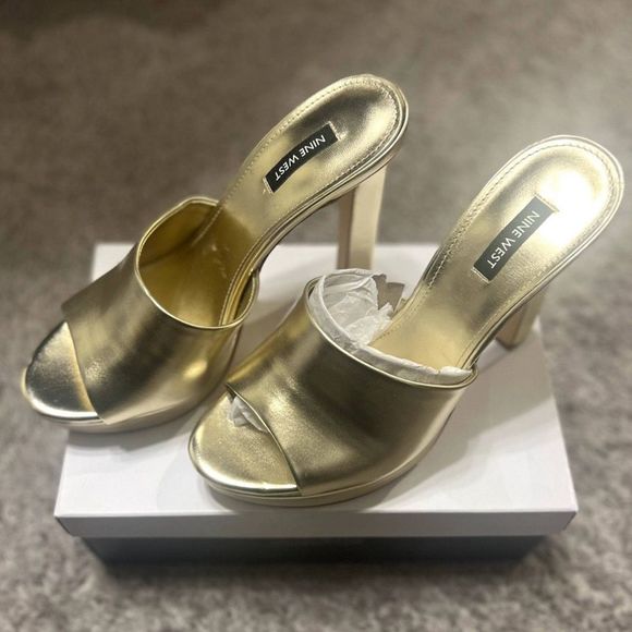 NINE WEST Women's Wilia Platform Slide Sandals SZ 10M: NEW IN BOX - Picture 3 of 9